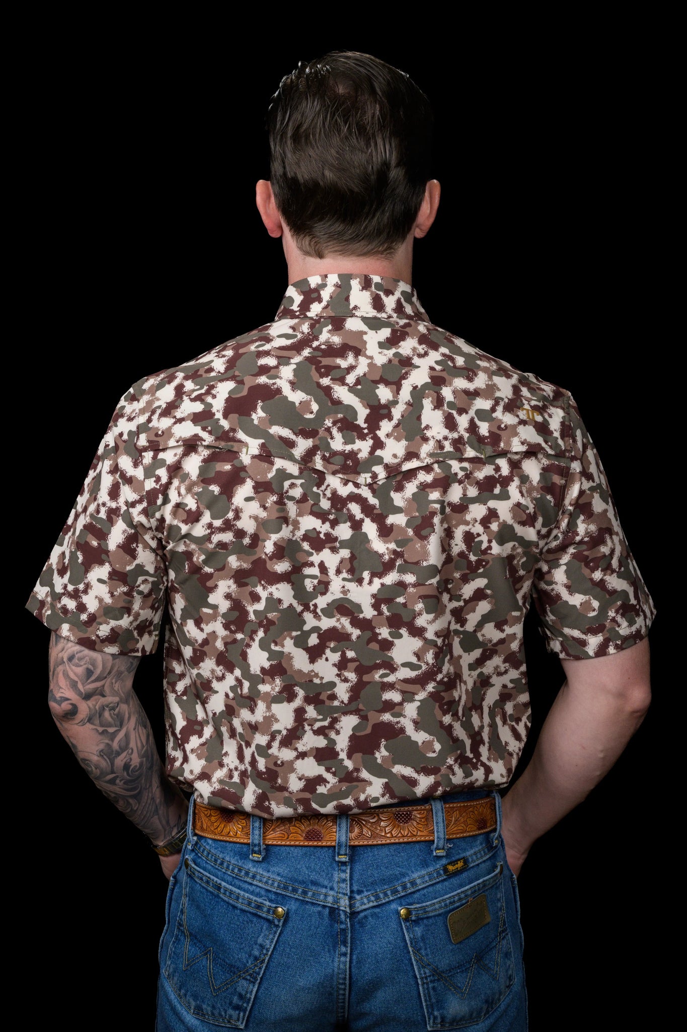 Ferrell - Camo Lite Short Sleeve Snap Shirt - Southern Soule Designs