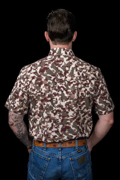 Ferrell - Camo Lite Short Sleeve Snap Shirt - Southern Soule Designs