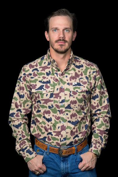 Ferrell - Camo Long Sleeve Shirt - Southern Soule Designs