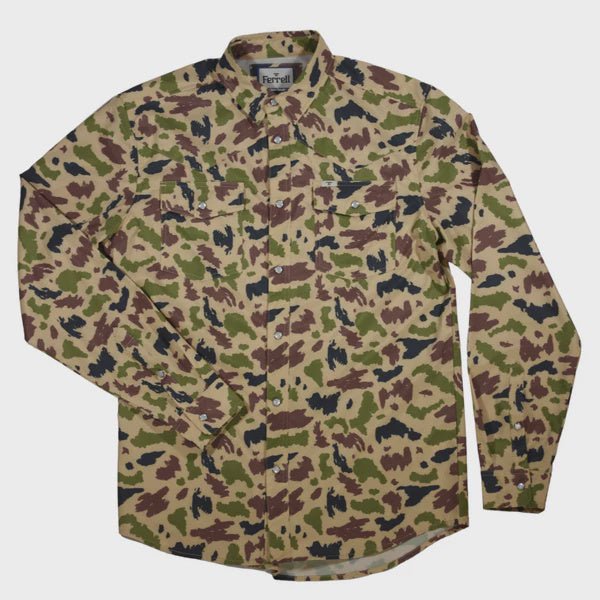 Ferrell - Camo Long Sleeve Shirt - Southern Soule Designs