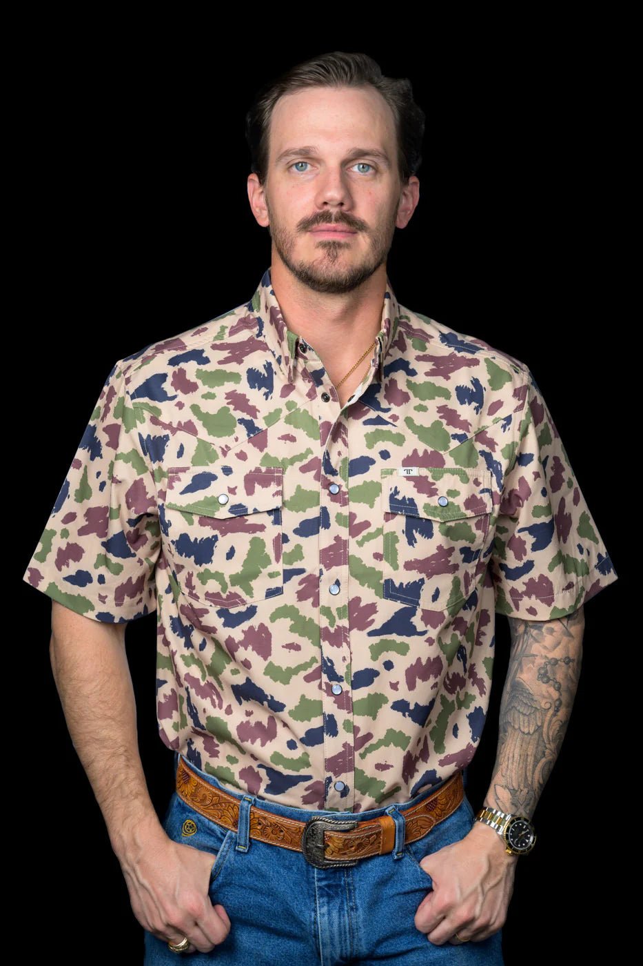 Ferrell - Camo Short Sleeve Shirt 2320 - Southern Soule Designs