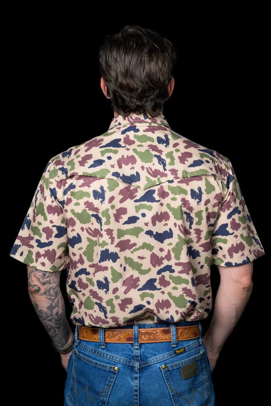 Ferrell - Camo Short Sleeve Snap Shirt 2582 - Southern Soule Designs
