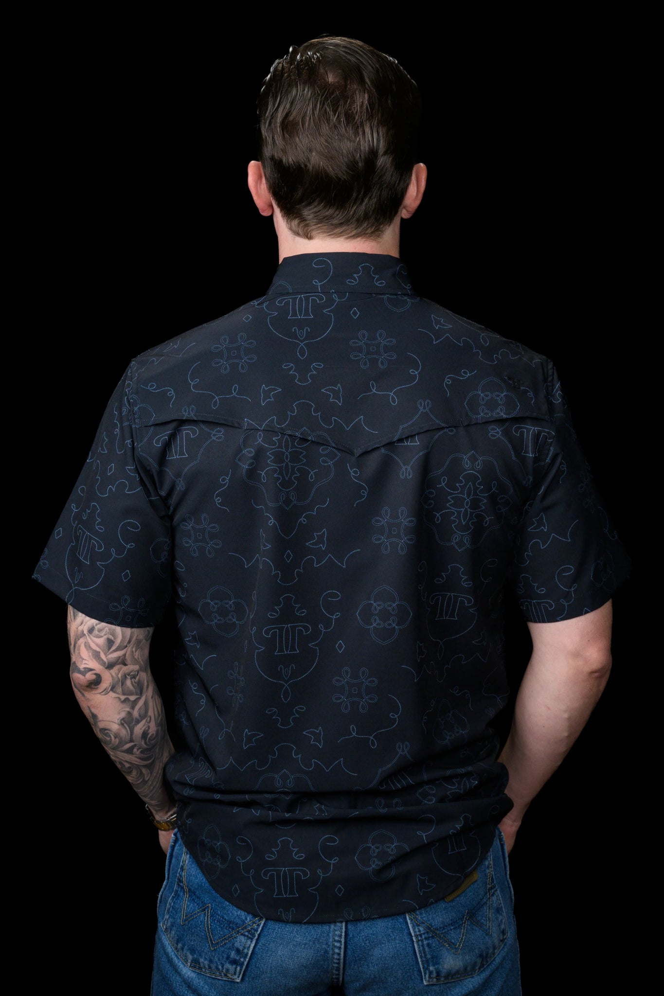 Ferrell - Carson Black Short Sleeve Snap Shirt - Southern Soule Designs