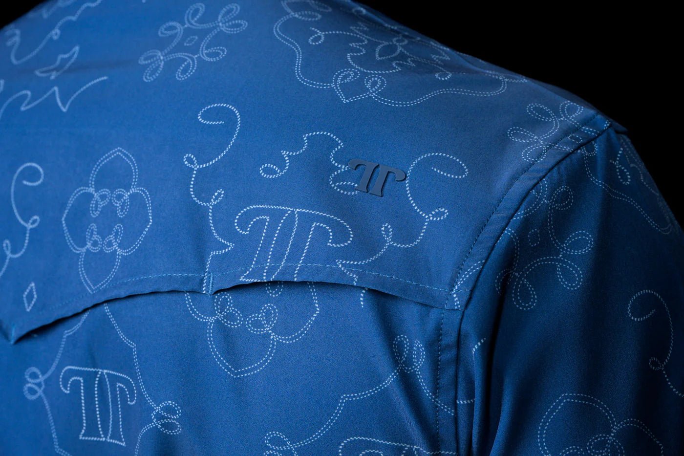 Ferrell - Carson Blue Short Sleeve Snap Shirt - Southern Soule Designs