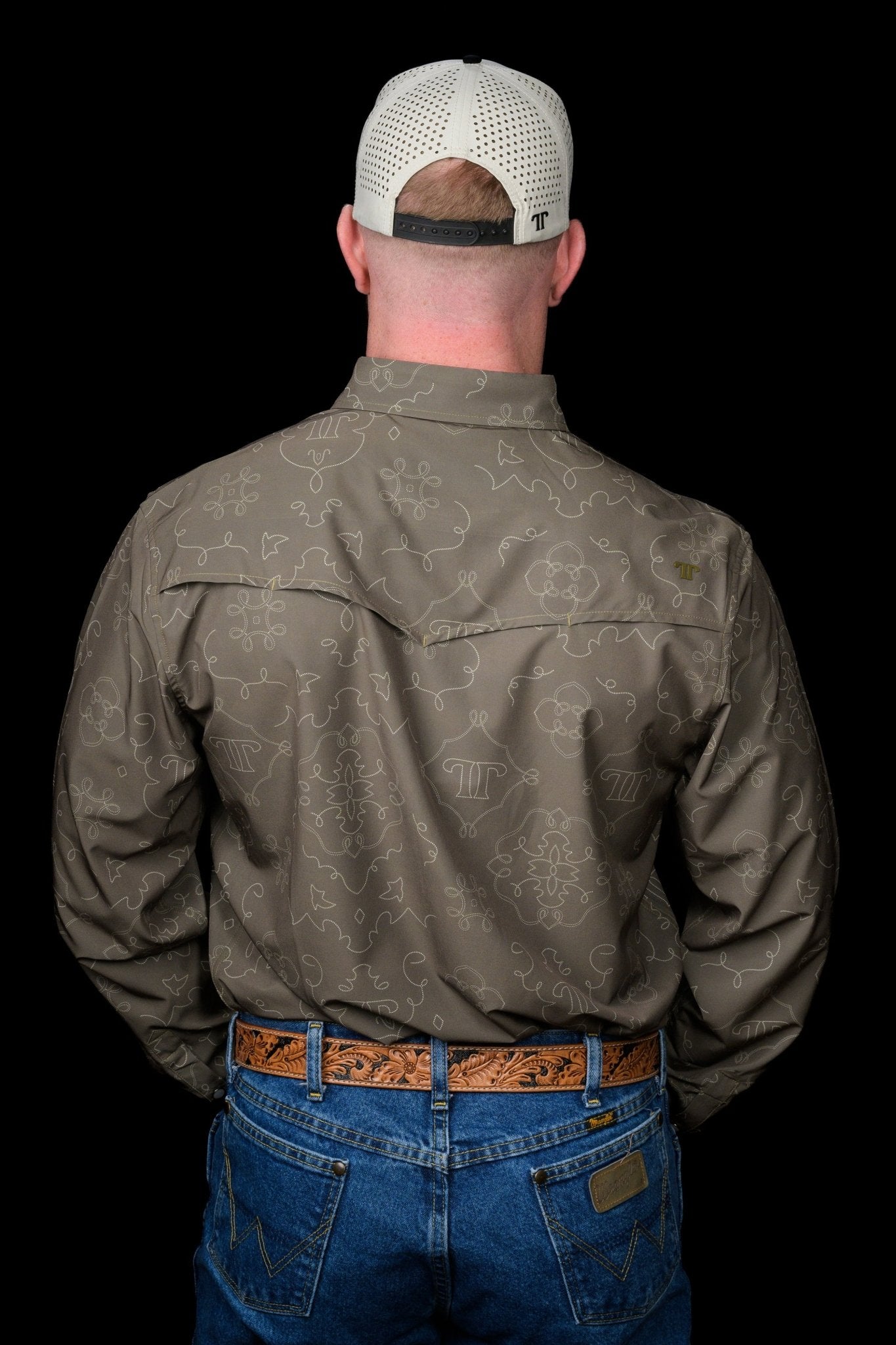 Ferrell - Carson Green Long Sleeve Snap Shirt - Southern Soule Designs