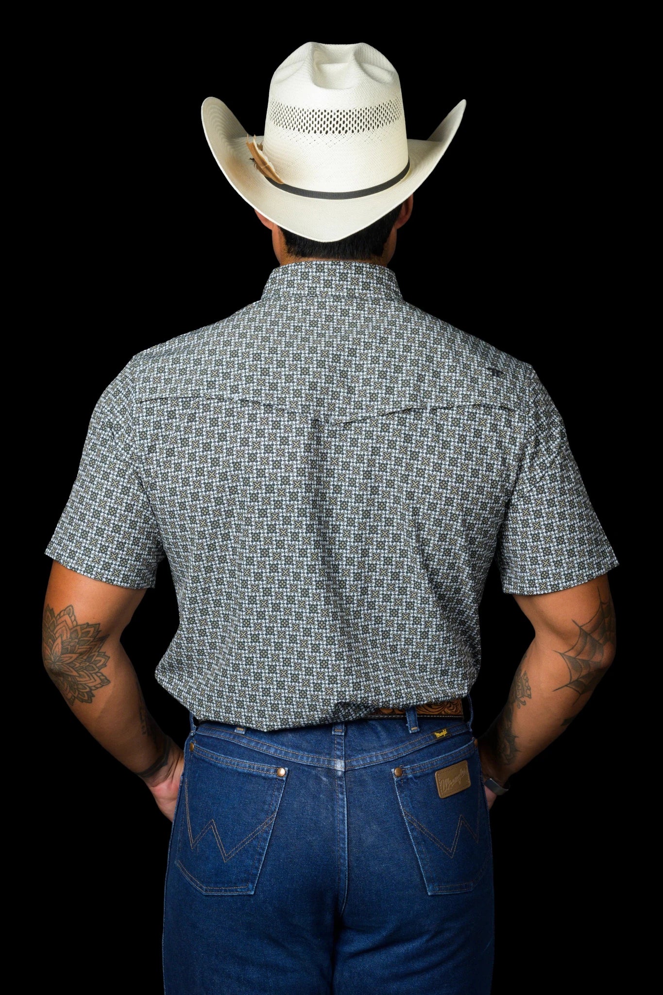 Ferrell - Colton Green Short Sleeve Snap Shirt - Southern Soule Designs