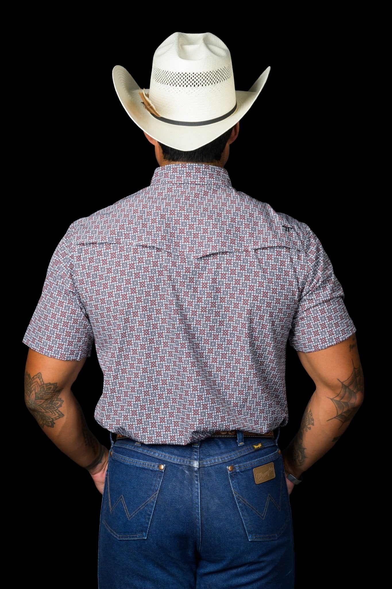 Ferrell - Colton Red Short Sleeve Snap Shirt - Southern Soule Designs