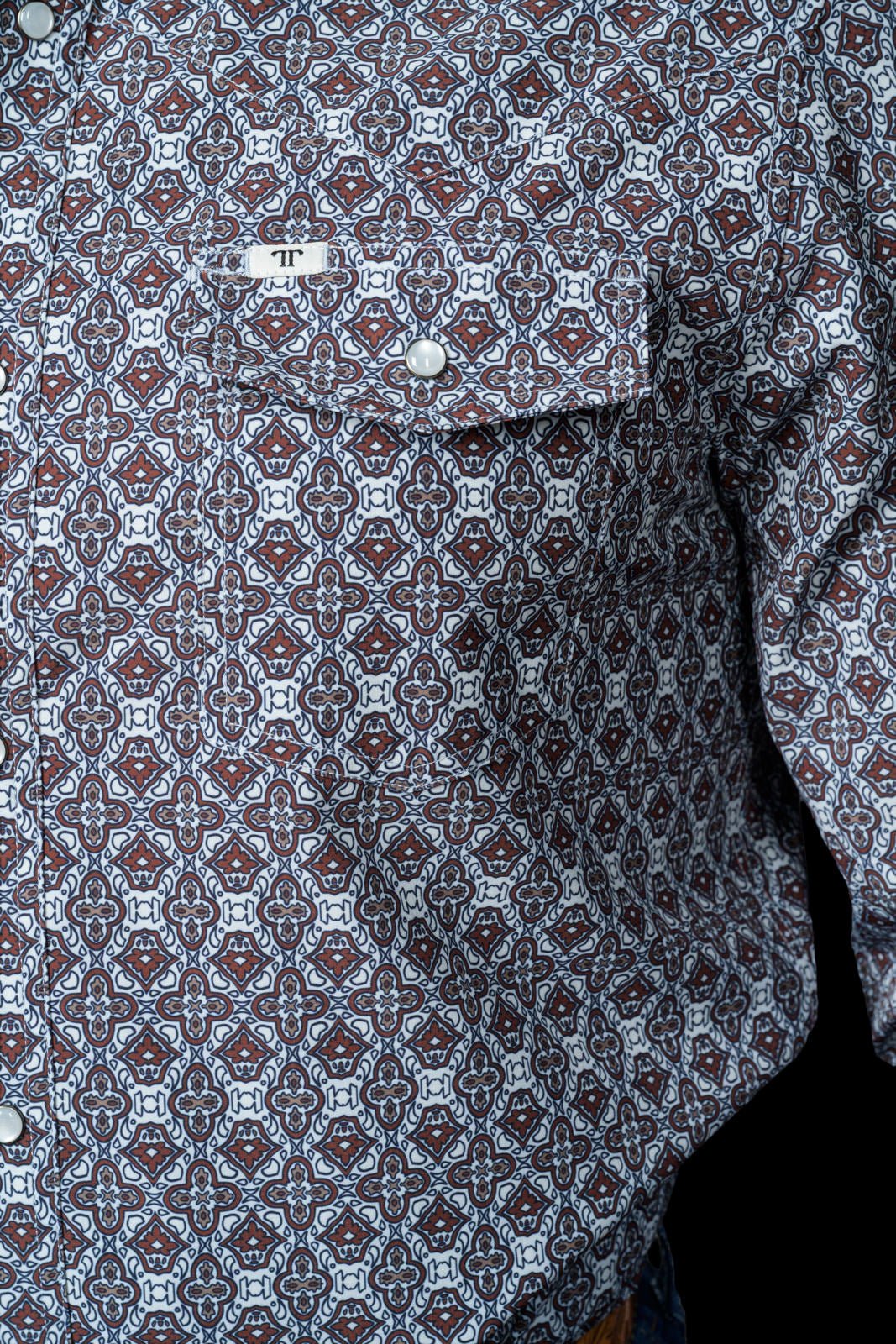 Ferrell - Connor Brown Long Sleeve Snap Shirt - Southern Soule Designs