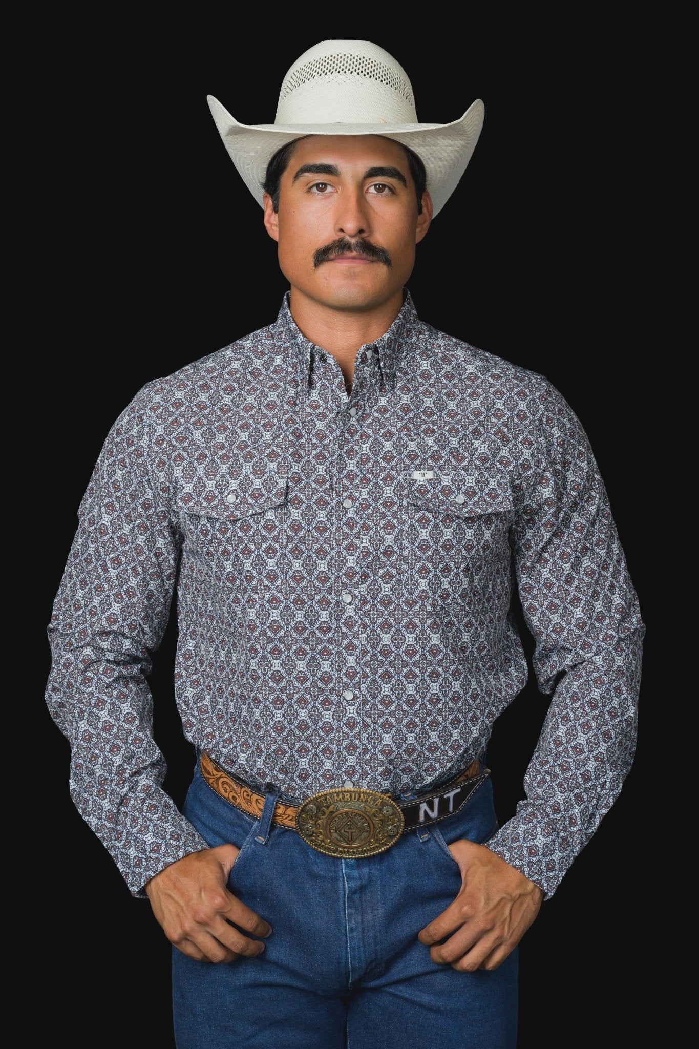 Ferrell - Connor Brown Long Sleeve Snap Shirt - Southern Soule Designs