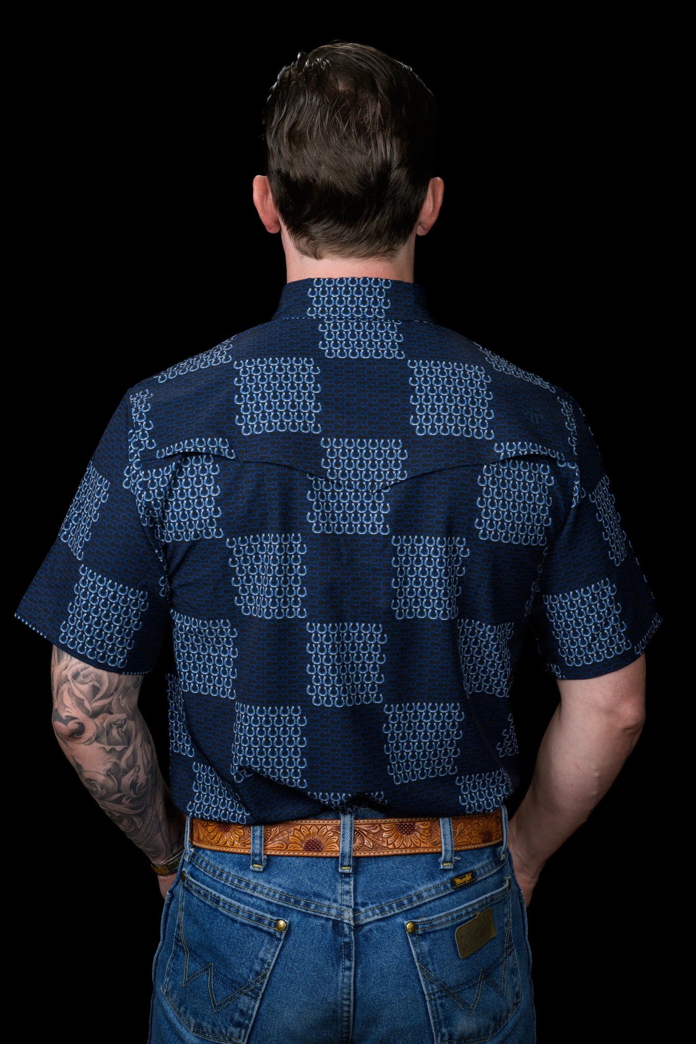 Ferrell - Dallas Blue Short Sleeve Snap Shirt - Southern Soule Designs