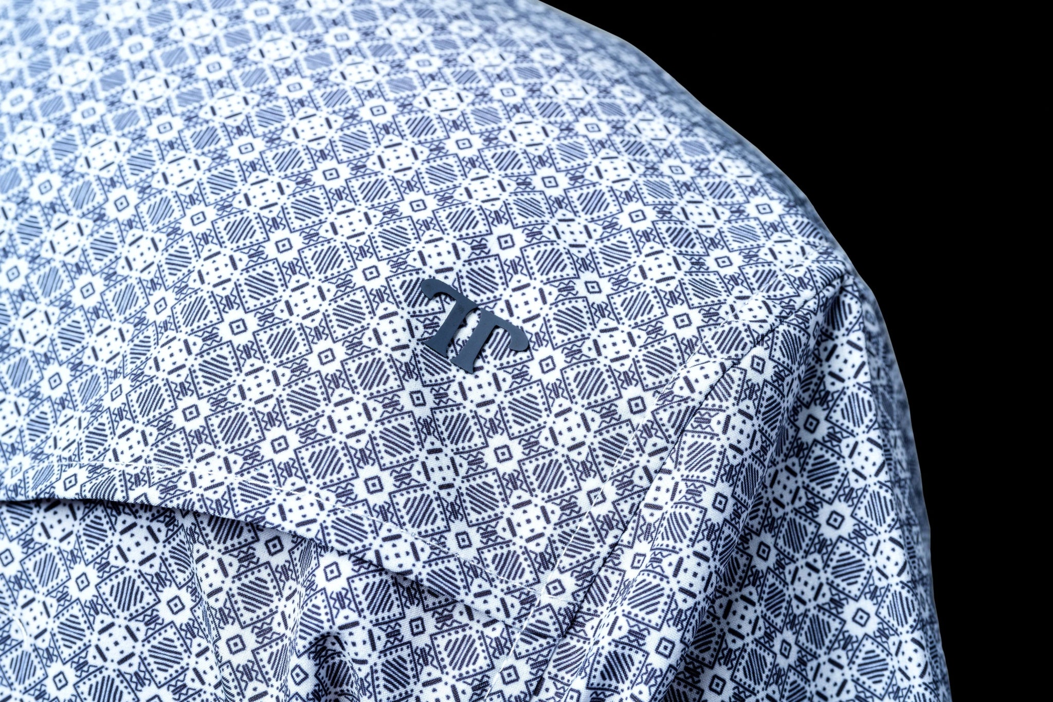 Ferrell - Diamond Short Sleeve Snap Shirt Black - Southern Soule Designs
