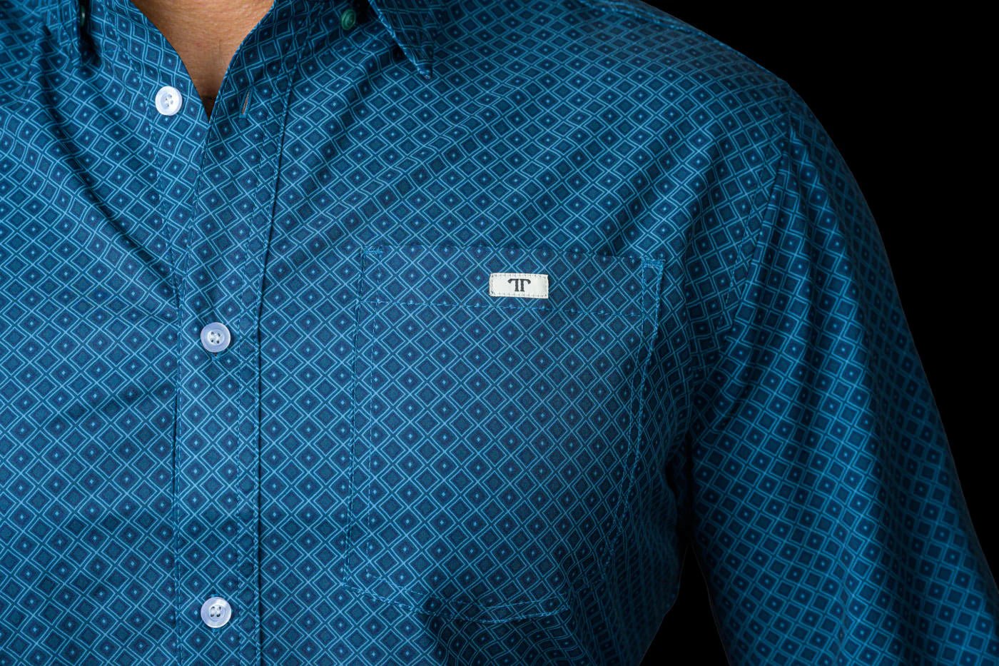 Ferrell - Frost Long Sleeve Button Up Printed Shirt - Southern Soule Designs