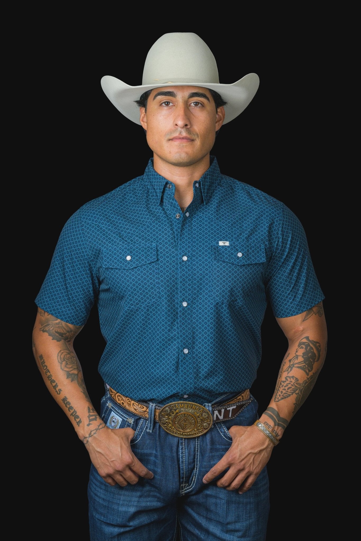 Ferrell - Frost Short Sleeve Snap Shirt - Southern Soule Designs