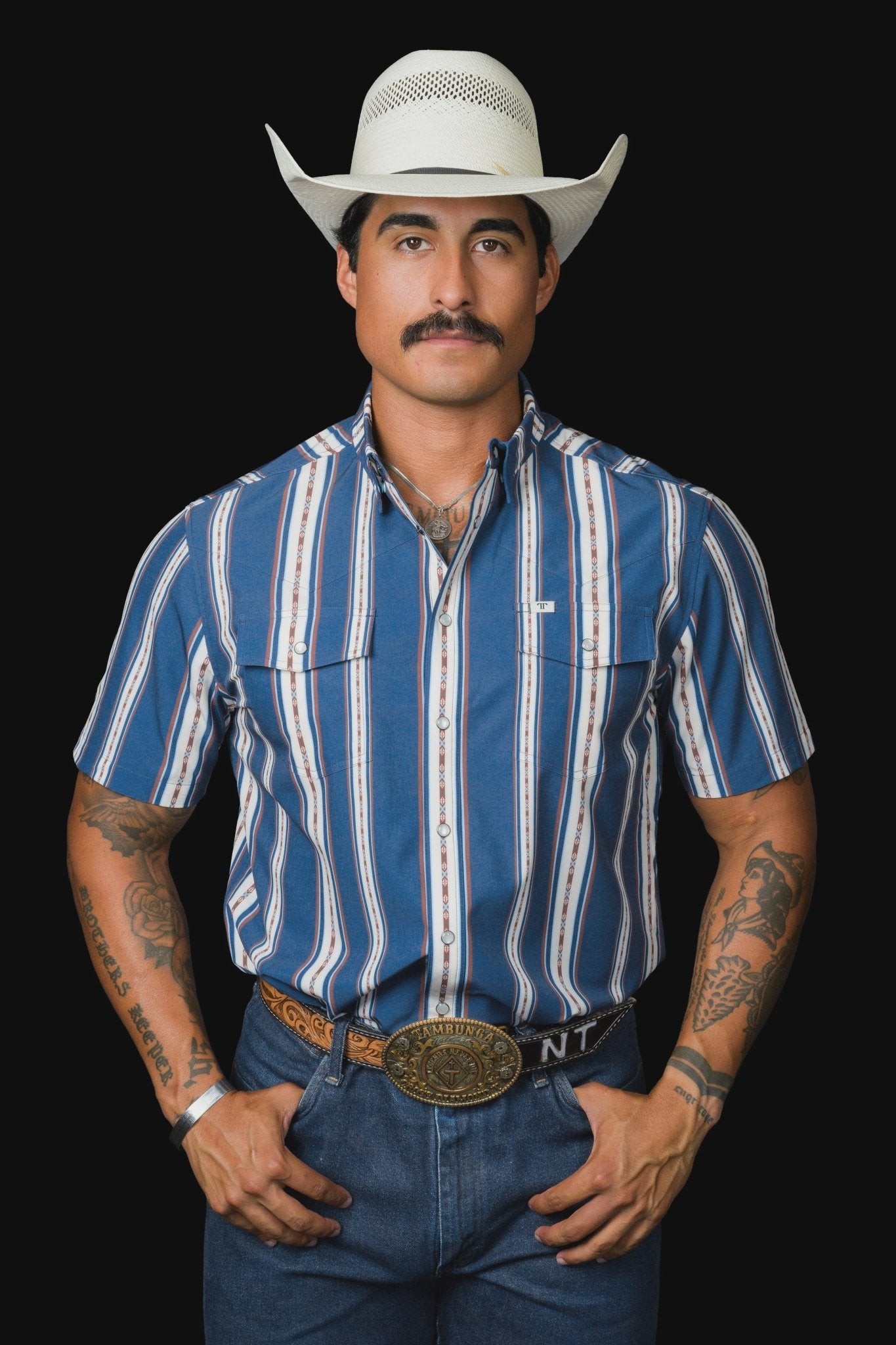 Ferrell - Hudson Short Sleeve Snap Shirt - Southern Soule Designs