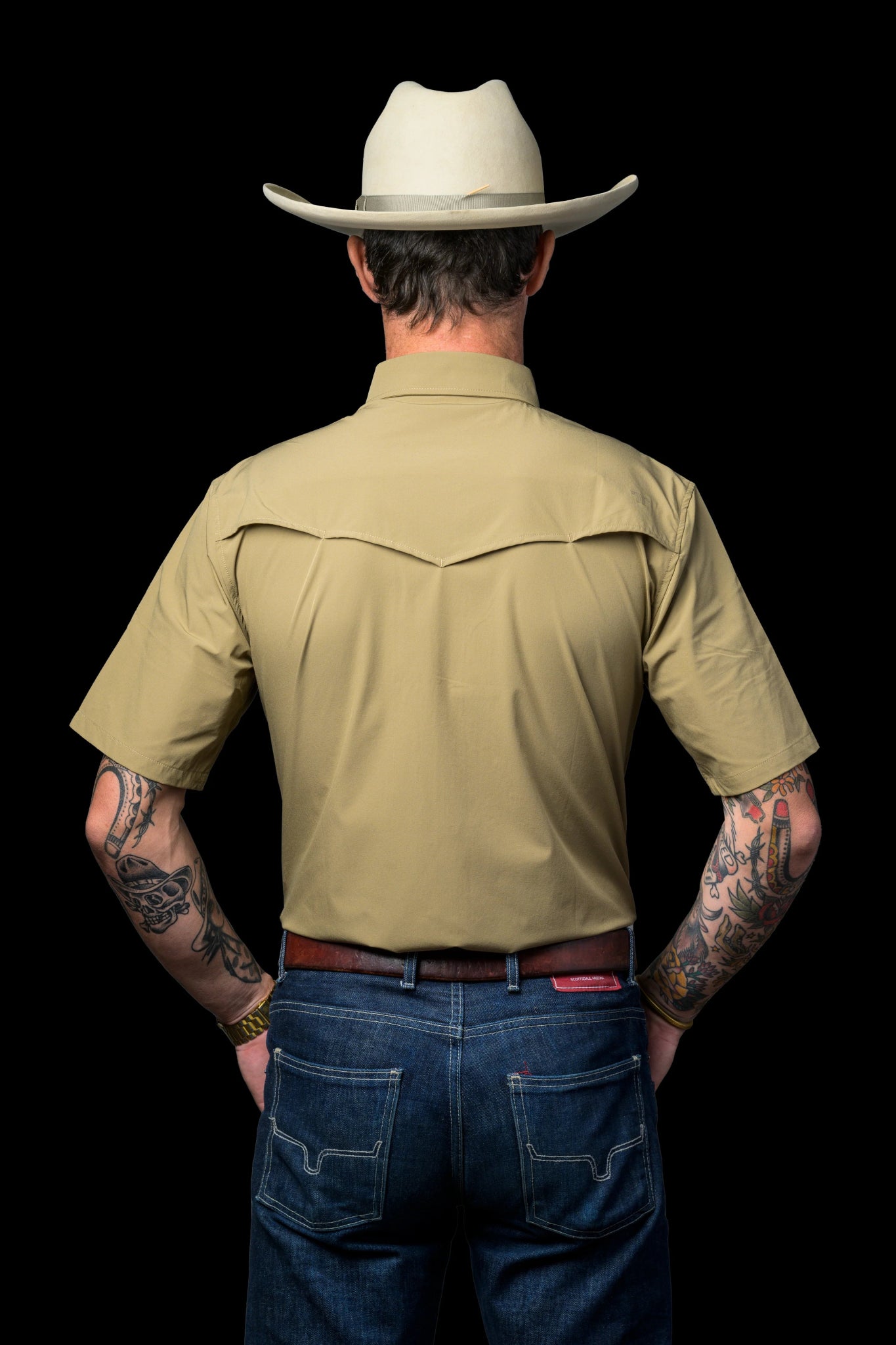 Ferrell - Khaki Short Sleeve Shirt - Southern Soule Designs