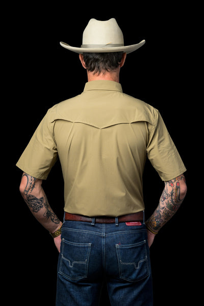 Ferrell - Khaki Short Sleeve Shirt - Southern Soule Designs