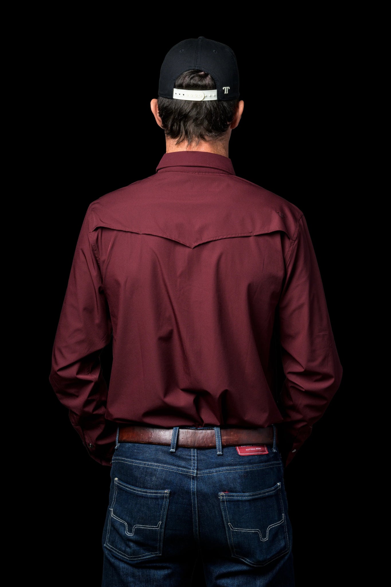Ferrell - Maroon Long Sleeve Snap Shirt - Southern Soule Designs