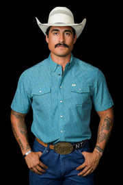 Ferrell - Miles Short Sleeve Snap Shirt - Southern Soule Designs