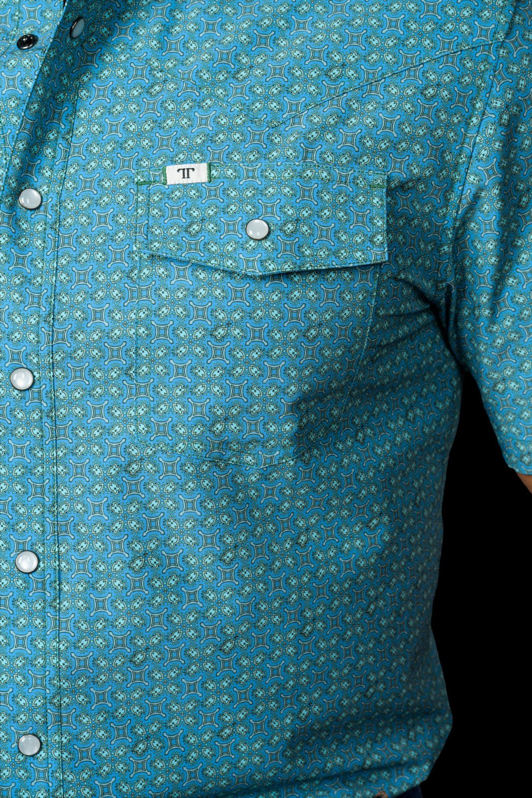 Ferrell - Miles Short Sleeve Snap Shirt - Southern Soule Designs
