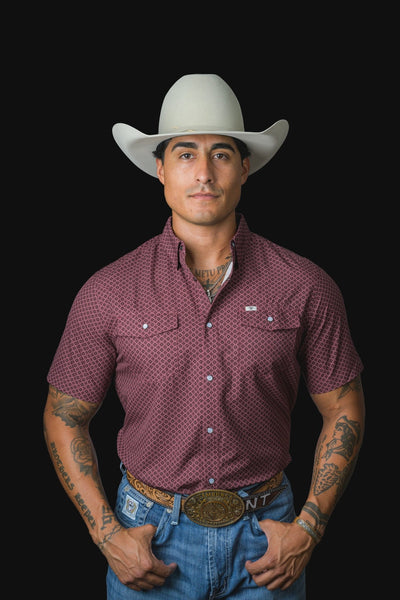 Ferrell - Nicholas Short Sleeve Snap Shirt - Southern Soule Designs