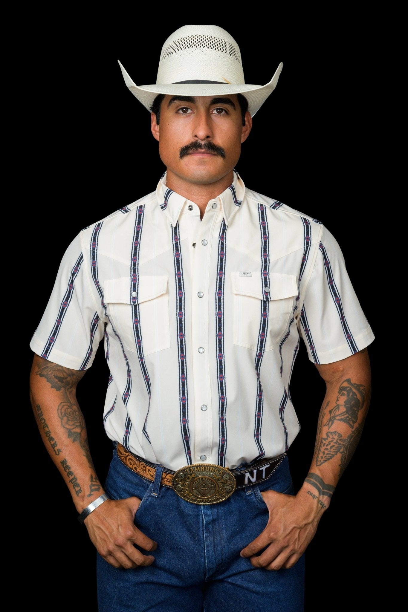 Ferrell - Outlaw Short Sleeve Snap Shirt - Southern Soule Designs