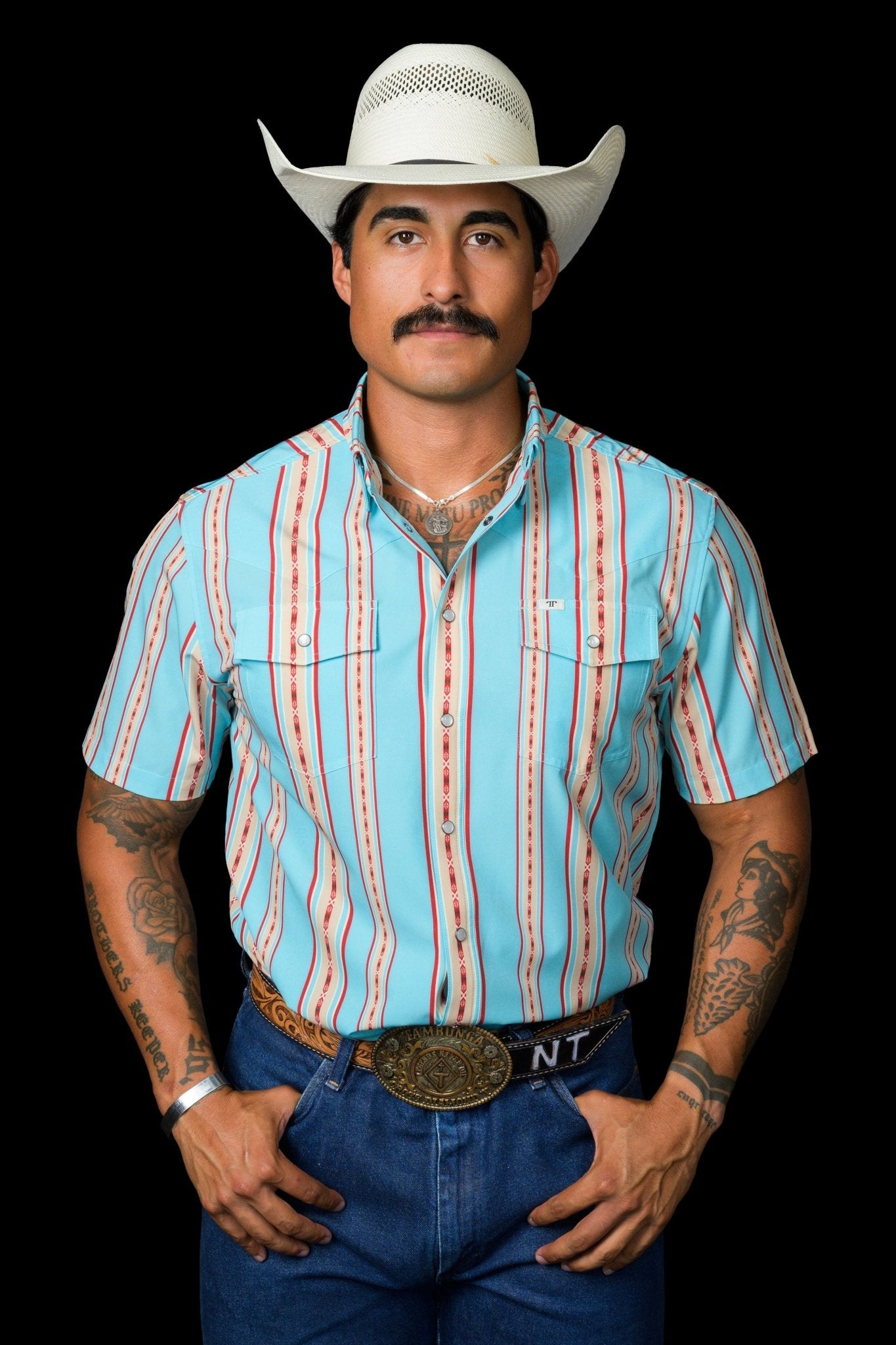 Ferrell - Santa Fe Short Sleeve Snap Shirt - Southern Soule Designs