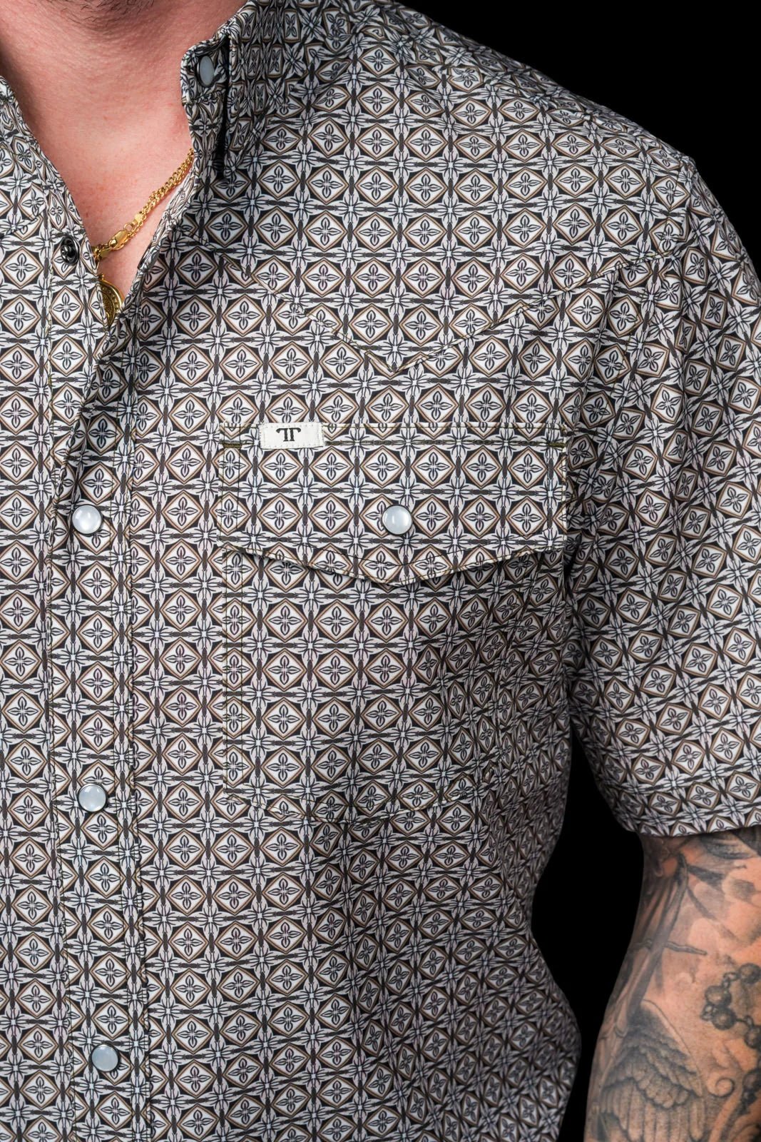 Ferrell - The Archer Short Sleeve Pearl Snap - Southern Soule Designs
