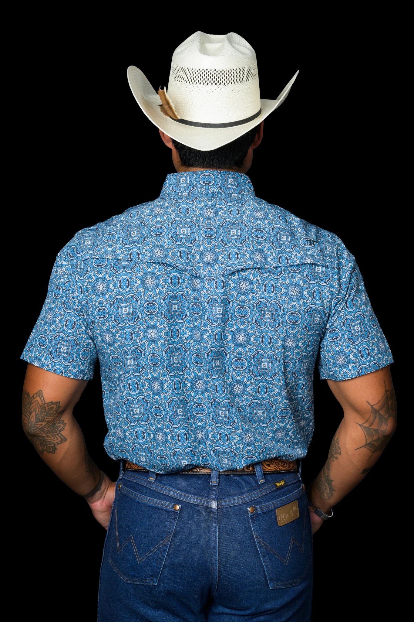 Ferrell - The Bennett in Light Blue Short Sleeve Snap Shirt - Southern Soule Designs