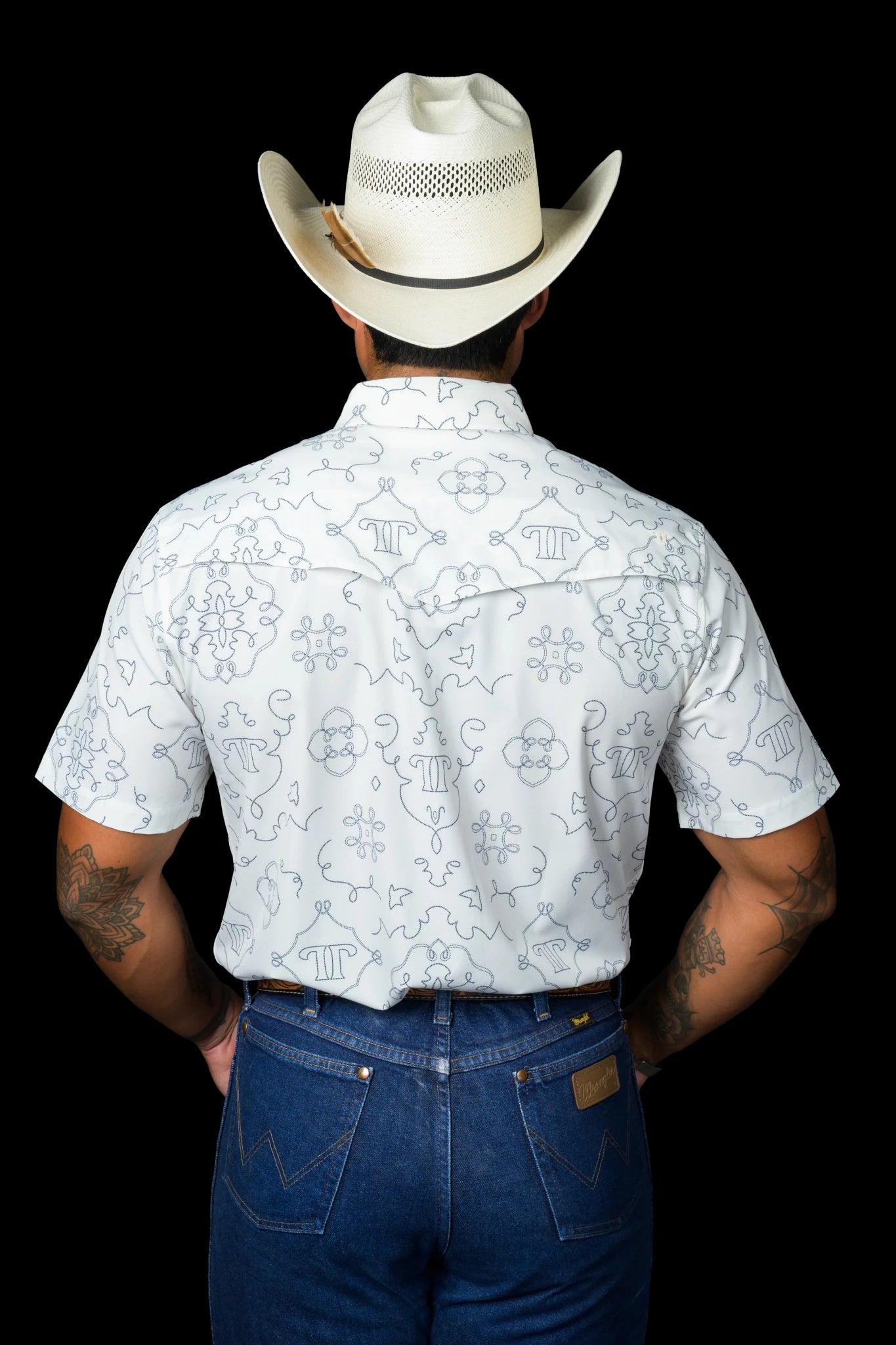 Ferrell - The Carson in White Short Sleeve Snap Shirt - Southern Soule Designs