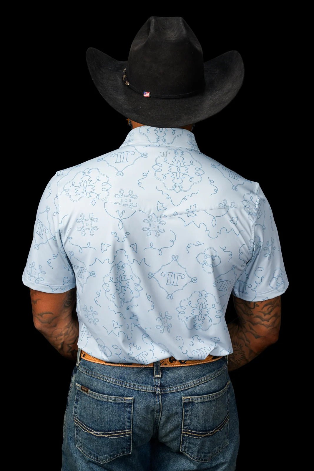 Ferrell - The Carson Polo in Light Blue - Southern Soule Designs