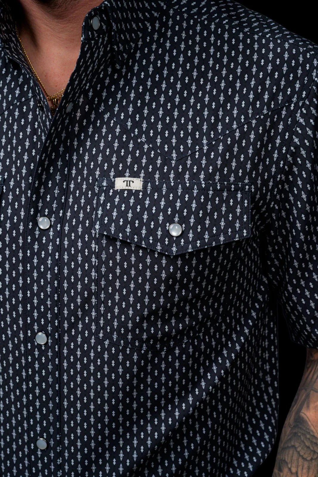 Ferrell - The Cash Short Sleeve Pearl Snap Shirt - Southern Soule Designs