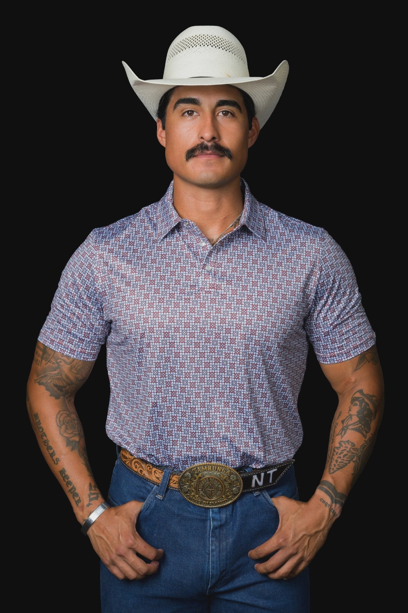 Ferrell - The Colton in Red Polo - Southern Soule Designs
