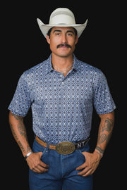 Ferrell - The Connor in Blue Polo - Southern Soule Designs