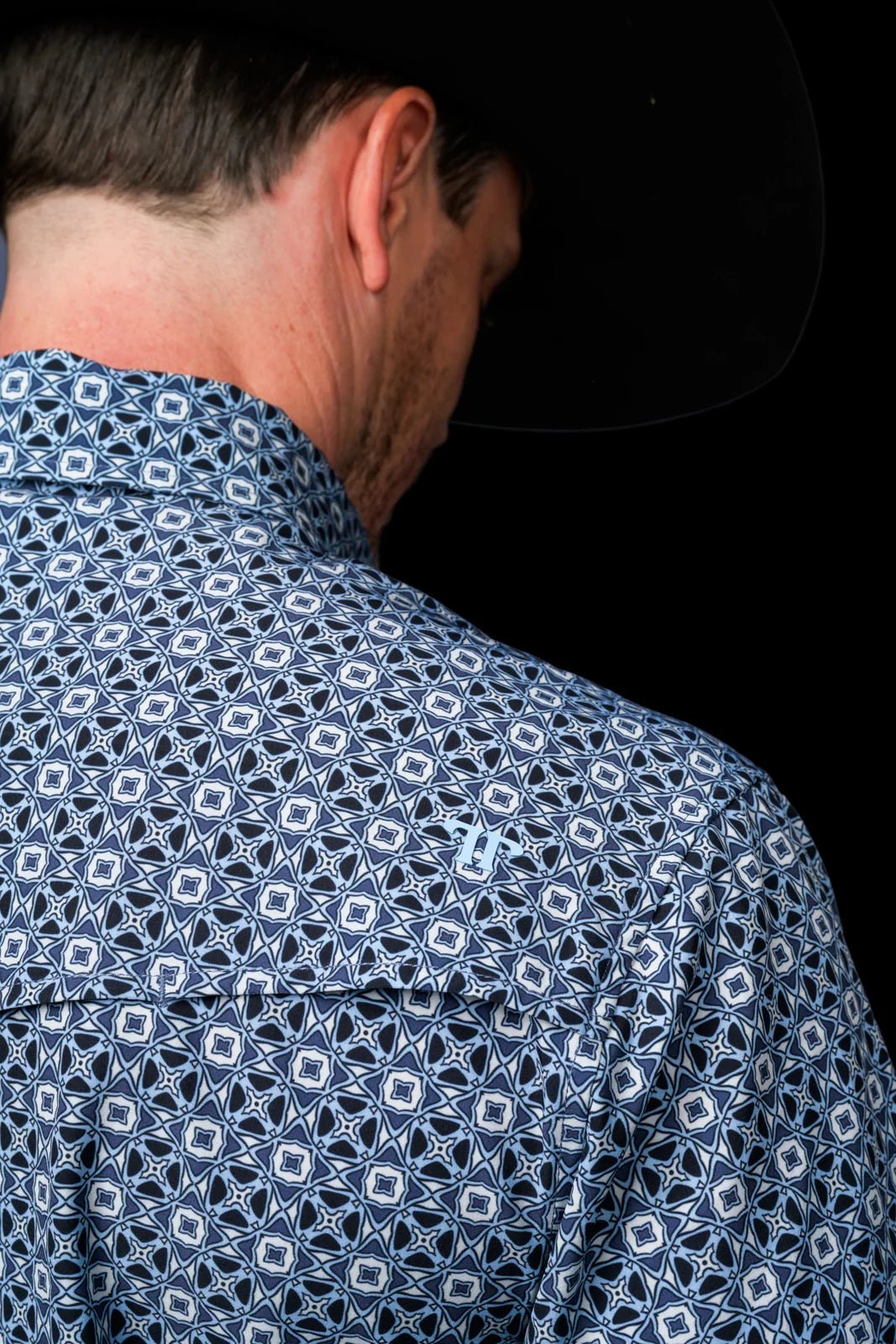 Ferrell - The Emerson in Blue Short Sleeve Pearl Snap - Southern Soule Designs