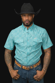 Ferrell-The Flynn Short Sleeve Snap Shirt - Southern Soule Designs