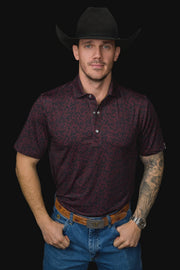 Ferrell - The Grant Polo in Maroon - Southern Soule Designs