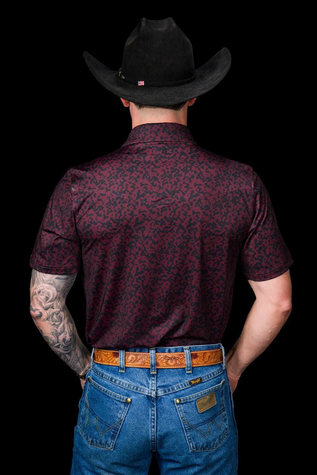 Ferrell - The Grant Polo in Maroon - Southern Soule Designs