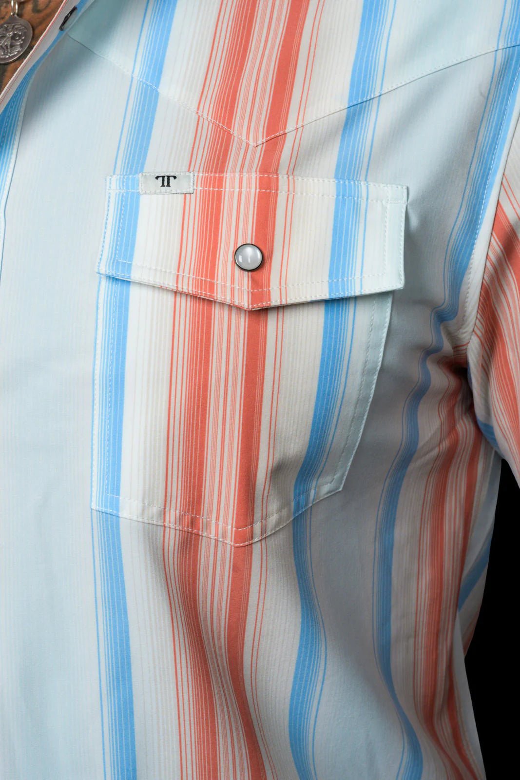 Ferrell - The Harrison Salmon Short Sleeve Snap Shirt - Southern Soule Designs