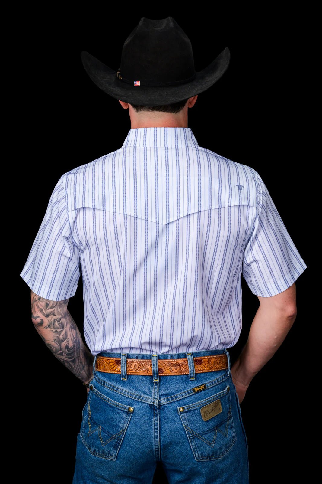 Ferrell - The Jack Blue Short Sleeve Snap Shirt - Southern Soule Designs