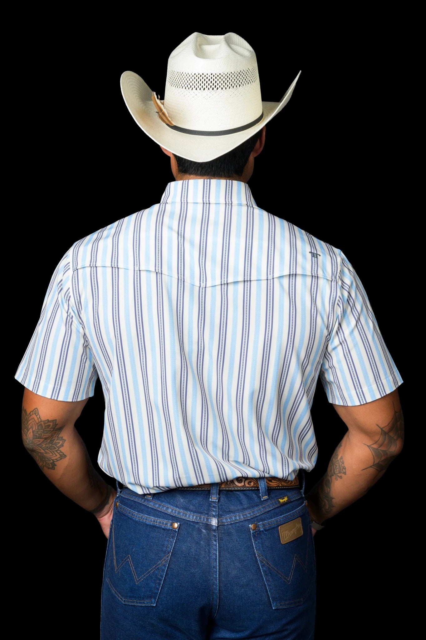 Ferrell - The Jake in Blue Short Sleeve Snap Shirt - Southern Soule Designs