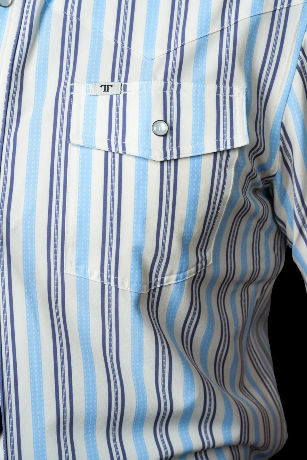 Ferrell - The Jake in Blue Short Sleeve Snap Shirt - Southern Soule Designs