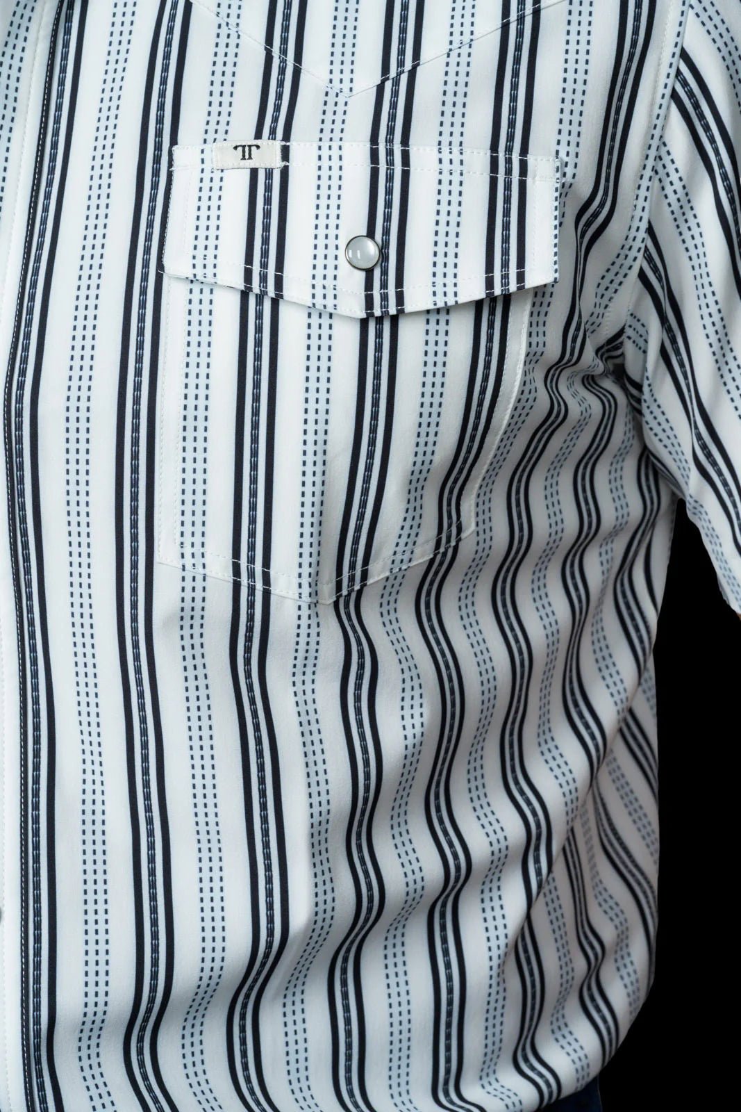 Ferrell - The Jake in White Short Sleeve Snap Shirt - Southern Soule Designs