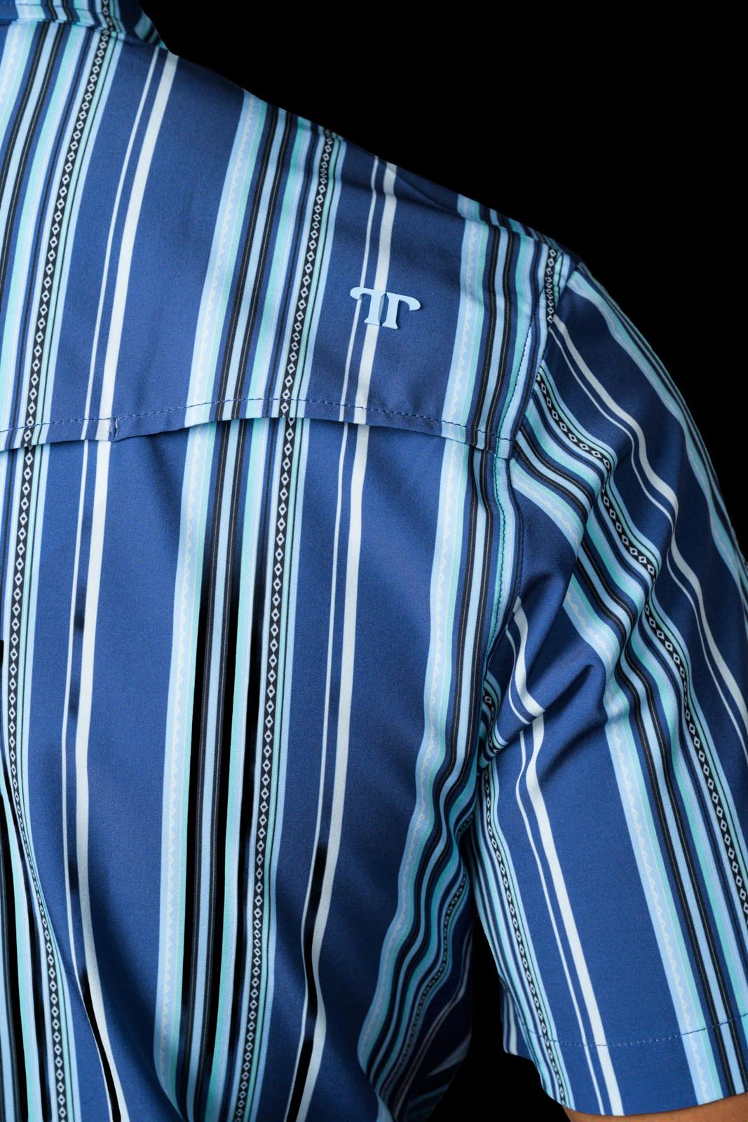 Ferrell - The James in Blue Short Sleeve Snap Shirt - Southern Soule Designs