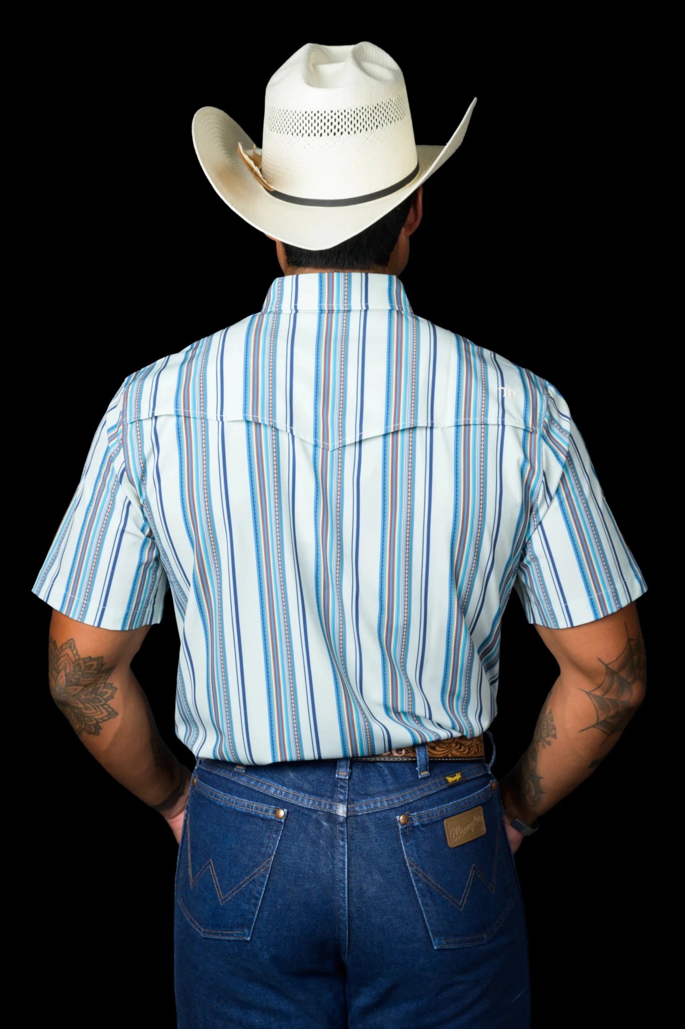 Ferrell - The James in Light Blue Short Sleeve Snap Shirt - Southern Soule Designs