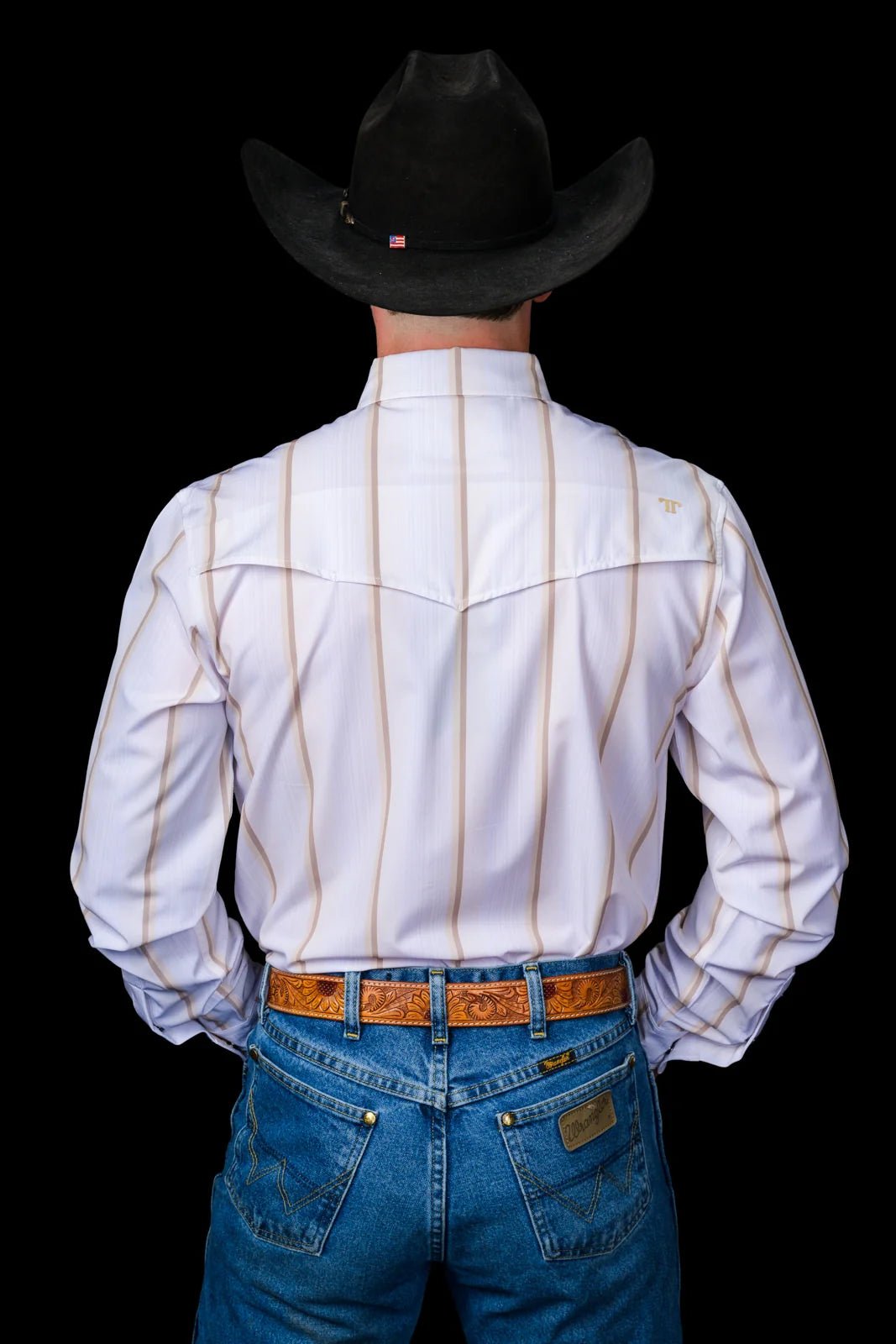 Ferrell - The Tristan Cream Long Sleeve Pearl Snap Shirt - Southern Soule Designs
