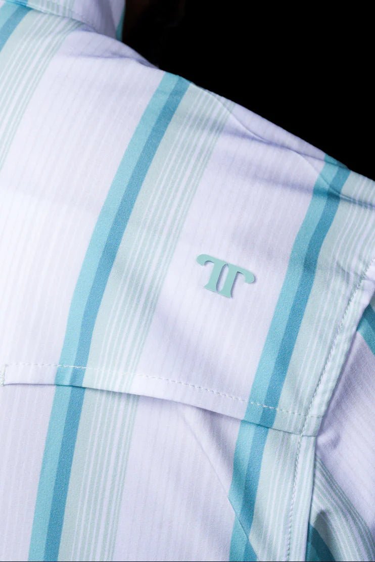 Ferrell - The Tristan Grey/Green Short Sleeve Snap Shirt - Southern Soule Designs