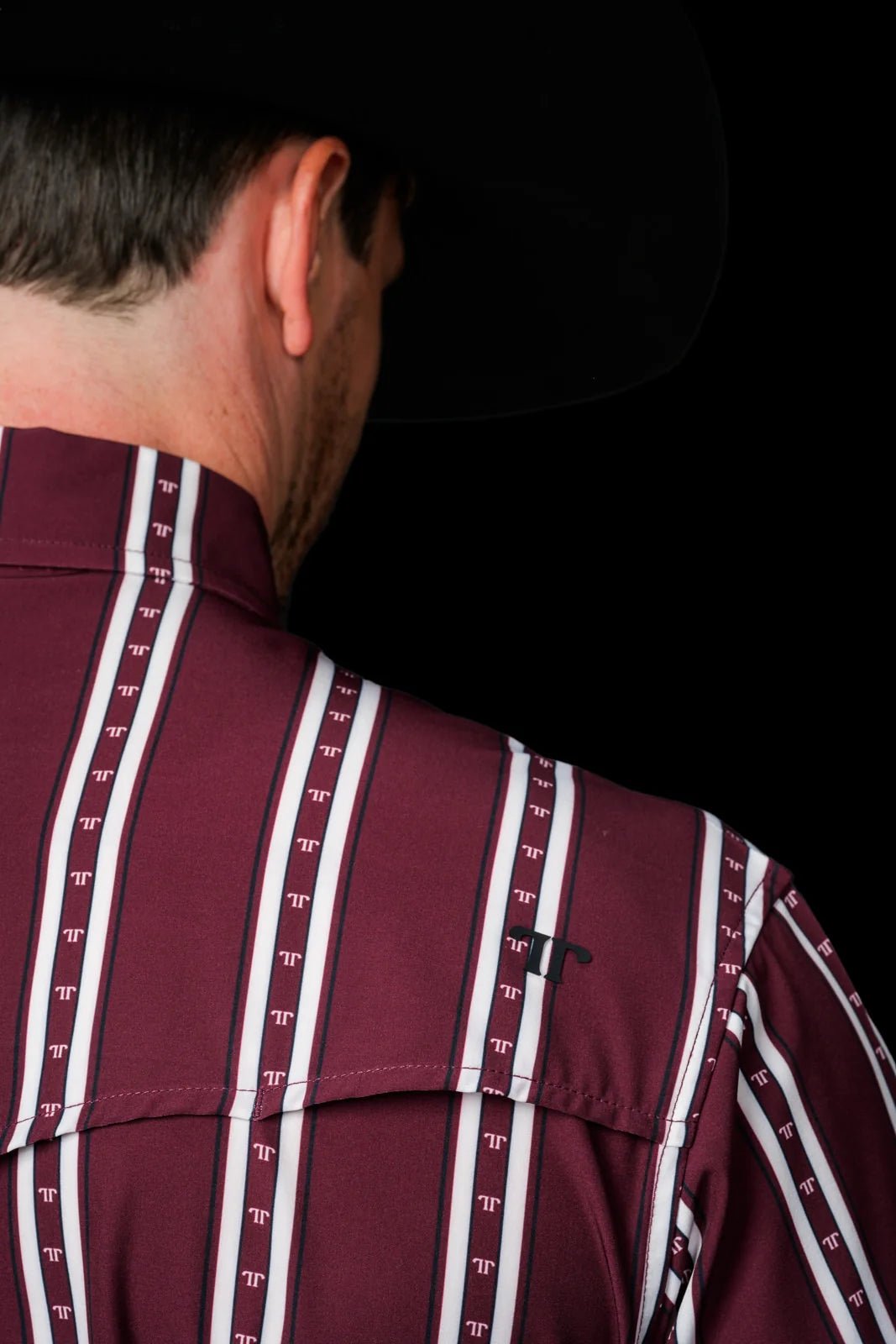 Ferrell - The Tucker Short Sleeve Pearl Snap Shirt in Maroon - Southern Soule Designs