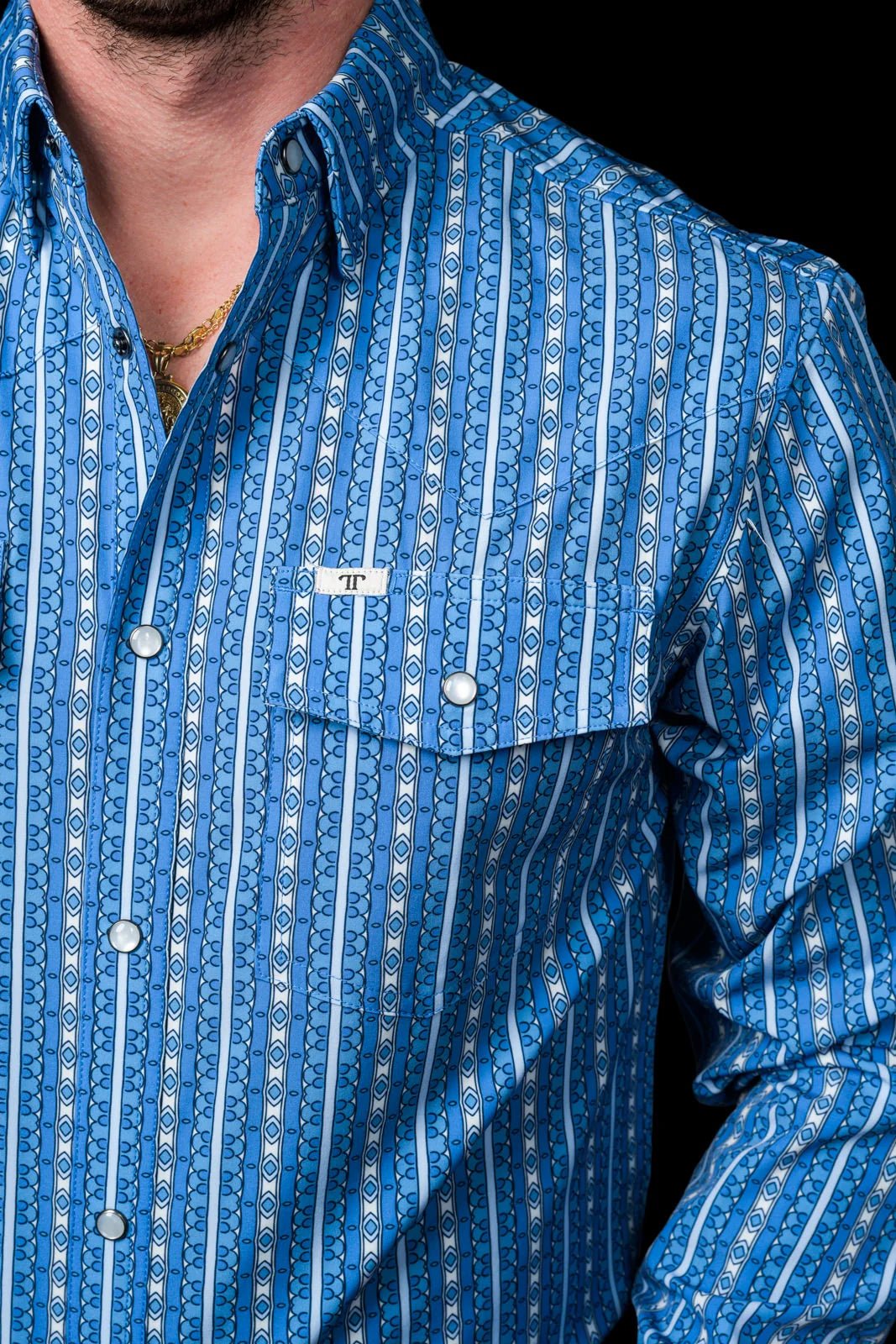 Ferrell - The Walker Long Sleeve Pearl Snap Shirt - Southern Soule Designs