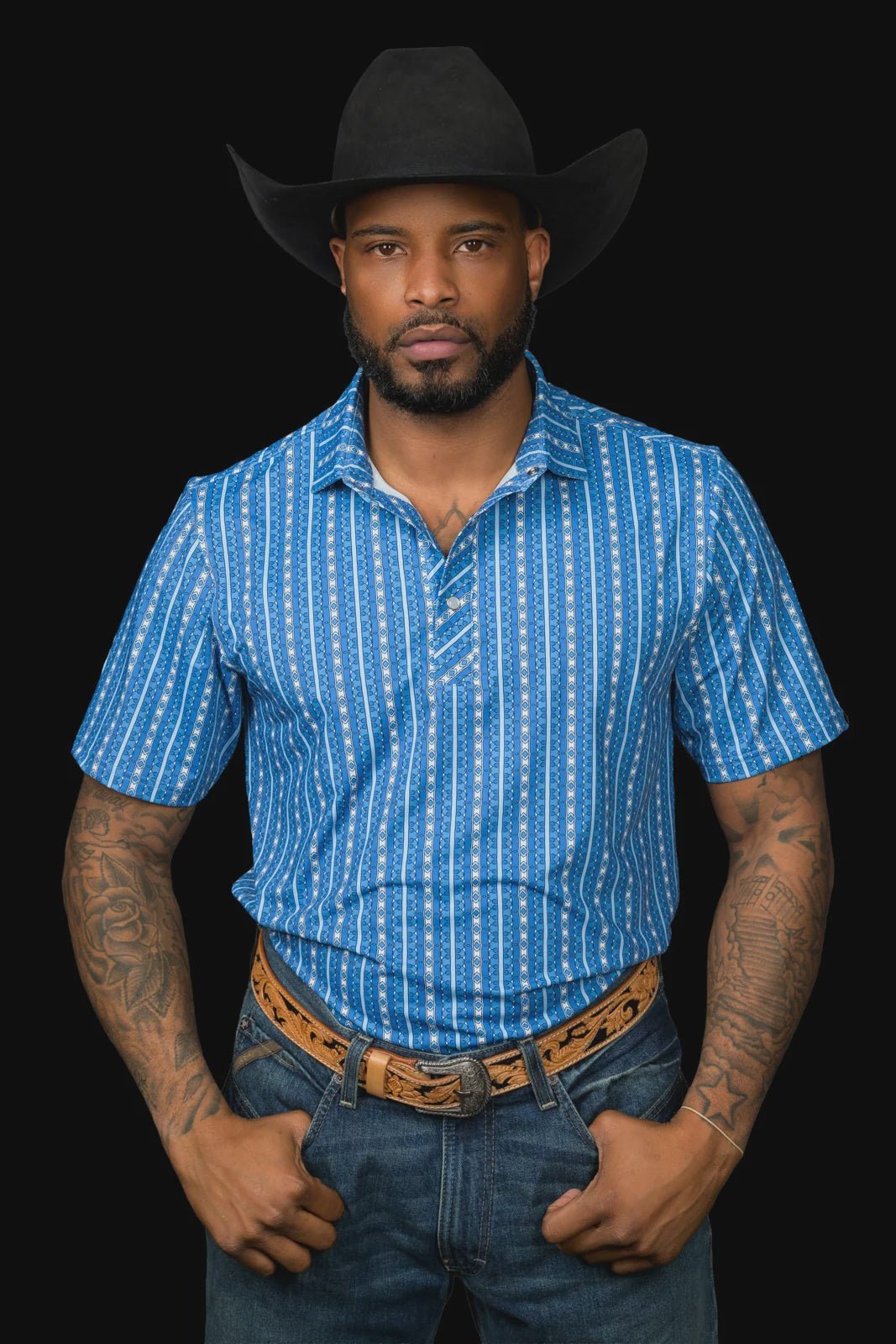 Ferrell - The Walker Pearl Snap Polo - Southern Soule Designs