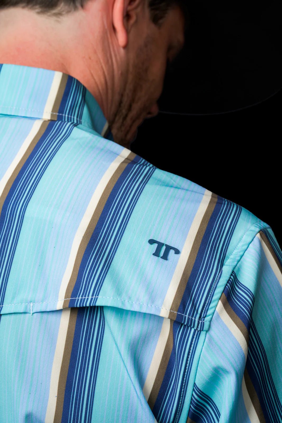 Ferrell - Tristan Blue Short Sleeve Snap Shirt - Southern Soule Designs